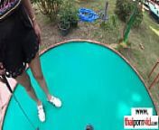 Big boobed amateur Thai slut Noom loves ball games from game video golf
