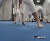 Kung fu training turns to wild foursome from video xxxx free fu