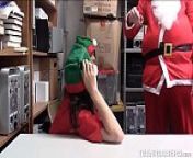 Perv Santa Claus Fucking Two Cute Elfs At His Office - Teenrobbers.com from two elfs com