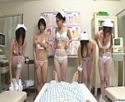 JAV CMNF group of nurses strip naked for patient Subtitled from japanese reverse harem