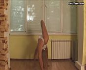 Russian Alla Klassnaja does bridges naked and shows how flexible she is from naked girl spread legs show pussy have sex
