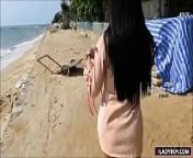 Hot Ladyboy Candy Public Nude And Shower from tranny at beach