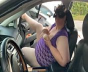 SSBBW Hot Blonde Milf Twerking Big Booty & Playing With Tits Publicly Outside (Black Cock Blowjob In Car) (Car Sex) from black bbw ssbbw sex
