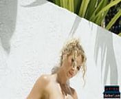 Naughty blonde bombshell babe Sara Ames exposes amazing body for Playboy from naughty pakistani babe rukhsana expo