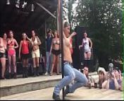 Dirty biker milfs get naked - poor sound from nude at sturgis bike rally