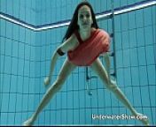 Anna - nude swimming underwater from nude teen nudist