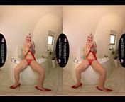 Solo blonde big tits Jarushka Ross hevy masturbating with glass in VR. from bbw hevi figar bp