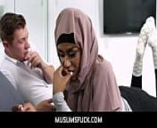 MuslimsFuck-Talk about taboo! Muslim ebony teen Milu Blaze in hijab fucks her own stepbrother from izone fale nude