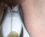 Stare at my pretty feet and pussy while on toilet from v i p m