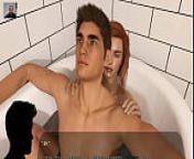 Girl in the bathroom jerks off a guy's cock with her feet until he cums - 3D Porn - Cartoon Sex from 3d porn teen feet