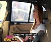 Female Fake Taxi Horny filthy lesbians lick shaved wet pussy in taxi from vanessa blumhagen fakes nude