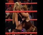 Trish Stratus vs Mickie James Raw 2006 from mickie james in bikini