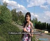 Public Agent Hot Asian chick Akasha Coliun loves girthy cock fuck from public agent roadside blowjob and fuck with tight pussy hot asian may thai