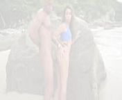 Melissa HOT double penetrated at the nude beach in front of people watching (DP, anal, gapes, public sex, voyeur, ATM, Monster cock, BBC, beach) OB239 from double negro sex
