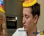 HUNT4K. For cash lucky guy manages to fuck blonde in front of her BF from fuck kis