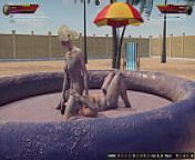 Ethan vs. Terra II (Naked Fighter 3D) from sexy girls wrestling 3d compilationesi dulhan suhagrat