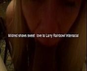 Blonde Mildred and Larry Rainbow Mix from mix sex black cock