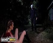 BANGBROS - Kara Lee Encounters Scary Villain In The Woods from villain zabardasti boob pressing and sucking mu