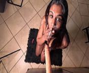 Smoking desi using suction dildo as ashtray, dirty talk from desi girl smoking hot scene