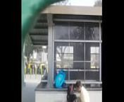 Public Blowjob behind Metro Train Station from metro train office wife sex