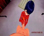 Miraculus Ladybug Hentai 3D - Ladybug handjob and blowjob with cum in her mouth from lady bug cartoon xxx
