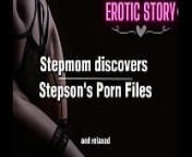 Stepmom discovers Stepson's Porn Files from audio mom