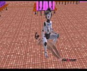 An Animated 3D Cartoon Porn Video - A Sexbot Robot Girl Giving Sexy poses then Riding a mans dick in Reverse Cowgirl Position. from peni parker and her robot
