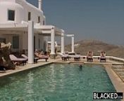 BLACKED Kendra Sunderland on vacation fucked by monster black cock from hot in red bikini