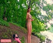 I follow his orders. Jeny Smith nude in public city park from maisie smith bikini
