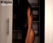 Young busty brunette caught in a closet from school sex video india by
