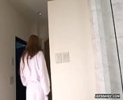 Cute Asian teen has a toy session in the bathroom from japanese bathroom sex