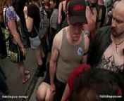 Naked sub paraded at Folsom Street Fair from audrey taotuo hardcore and pain 2dia ap girls rape