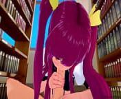 Stella Vermillion Sneaks It In At The Library- Rakudai Kishi No Calvary Hentai from stella vermillion