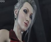 FFVII Scarlet Cock Tease(t.?) Guy whimpers in defeat. from handjob animation