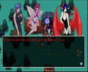 Doki Doki Tri-line [Hentai NSFW game] Ep.2 lovely lesbian succubus not so romantic sex from doki and