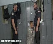 GAY PATROL - Aggressive Cops Take Down Fake Soldier and Lay Down The Law from gay and gay