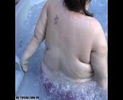 naked bbw in the pool from ssbbw nake