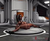 Sex on the exoplanet! Sci-fi android fucks hard a hot black girl in the base camp from android tv hard