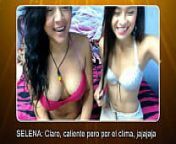 Selena y Emma en webcam fron video from www selena sex videos