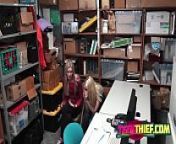 Teenage thieves Sierra Nicole and her friend participating in kinky fuck session from censored porn for virgins and tin