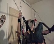 Rhianna chained up in swing PT 1 from pt up