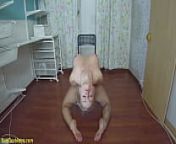 bubble butt flexible muscle milf workout from flexyart contortion training