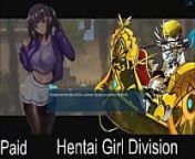 Hentai Girl Division Raina from hentai arcade lustful girls trailer