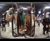 Strippers GloomKitti 2.0 and PFuz69 give me stereo body tours at EXXXotica NJ 2021 in 360 degree VR. from degree videox leve