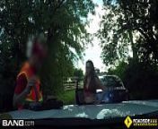Roadside - cheating girlfriend sucks off mechanic outdoors from xxx roadside