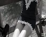Little Miss Sunshine: Hot Milf's Leg Fetish Fun in The Garden! from little miss world 3d l