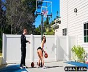 Big white booty teen butt fucked by her basketball trainer from white ass fuck