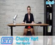 Camsoda News Network broadcast with reporter masturbation on the sybian from test com news se