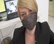 office slut jerks off and sucks dick to her boss from big tits bobs an