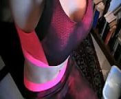 Fitness Girl's Powerful Sweat (Simply Disgusting) from full sweaty armpit